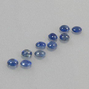 캐럿 천연 블루 사파이어 보석, 투명한, 3.9×3.1 mm, 투명/반투명