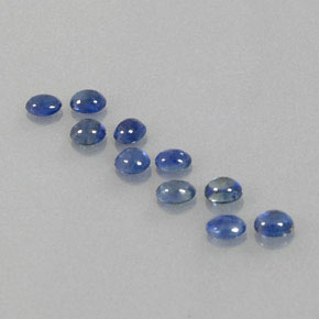 캐럿 천연 블루 사파이어 보석, 투명한, 3.9×3.1 mm, 투명/반투명