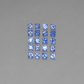캐럿 천연 블루 사파이어 보석, 스퀘어, 2×2 mm, VVS-VS