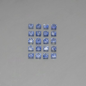 캐럿 천연 블루 사파이어 보석, 스퀘어, 2×2 mm, VVS-VS
