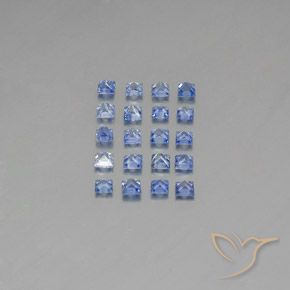 1.31캐럿 천연 미디엄 다크 블루 사파이어 보석, 스퀘어, 2.2×2.1 mm, VVS-VS