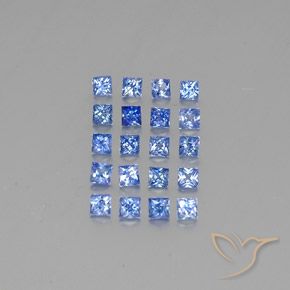 2.57캐럿 천연 파스텔 블루 사파이어 보석, 스퀘어, 2.6×2.6 mm, VVS-VS