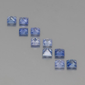 캐럿 천연 블루 사파이어 보석, 스퀘어, 3.1×3.1 mm, VVS-VS