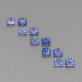2.24캐럿 천연 블루 사파이어 보석, 스퀘어, 3.2×3.1 mm, VVS-VS