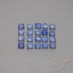 2.13캐럿 천연 파스텔 블루 사파이어 보석, 스퀘어, 2.5×2.5 mm, VVS-VS