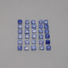 캐럿 천연 블루 사파이어 보석, 스퀘어, 2.1×2.1 mm, VVS-VS