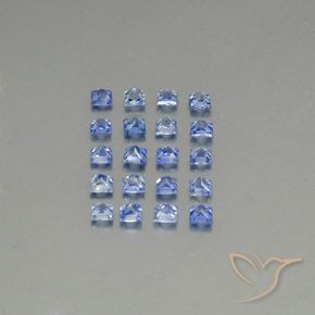 1.97캐럿 천연 미디엄 다크 블루 사파이어 보석, 스퀘어, 2.5×2.4 mm, VVS-VS
