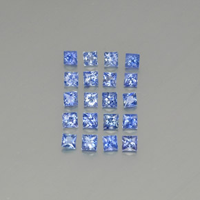 2.19캐럿 천연 미디엄 다크 블루 사파이어 보석, 스퀘어, 2.5×2.5 mm, VVS-VS