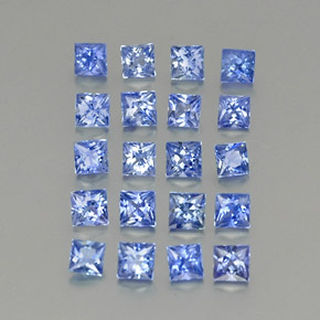 2.19캐럿 천연 미디엄 다크 블루 사파이어 보석, 스퀘어, 2.5×2.5 mm, VVS-VS