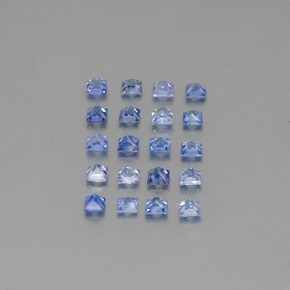 1.51캐럿 천연 미디엄 다크 블루 사파이어 보석, 스퀘어, 2.6×2.5 mm, VVS-VS
