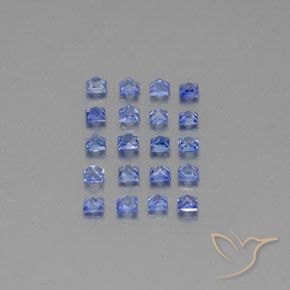 2.05캐럿 천연 미디엄 다크 블루 사파이어 보석, 스퀘어, 2.4×2.3 mm, VVS-VS