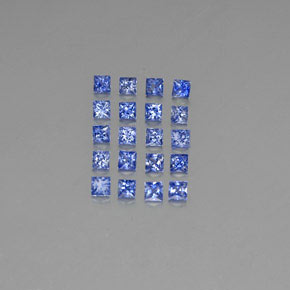 캐럿 천연 블루 사파이어 보석, 스퀘어, 2.6×2.5 mm, VVS-VS
