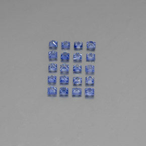 캐럿 천연 블루 사파이어 보석, 스퀘어, 2.6×2.5 mm, VVS-VS
