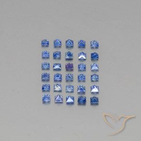 1.83캐럿 천연 미디엄 다크 블루 사파이어 보석, 스퀘어, 2.1×2 mm, VVS-VS