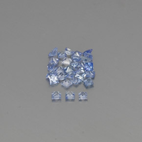 1.21캐럿 천연 파스텔 블루 사파이어 보석, 스퀘어, 2.1×2 mm, VVS-VS
