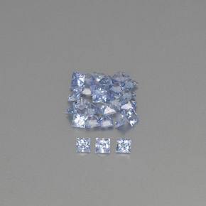 캐럿 천연 블루 사파이어 보석, 스퀘어, 1.9×1.9 mm, VVS-VS