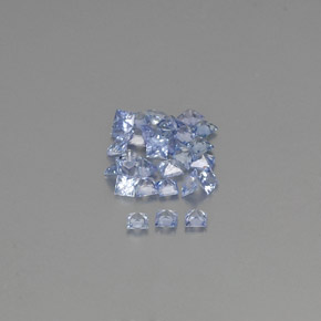 캐럿 천연 블루 사파이어 보석, 스퀘어, 1.9×1.9 mm, VVS-VS