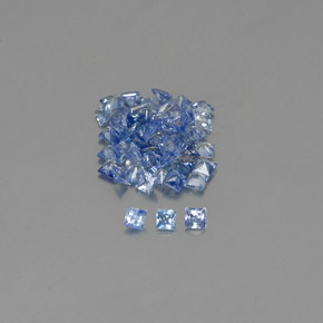 캐럿 천연 블루 사파이어 보석, 스퀘어, 1.9×1.9 mm, VVS-VS