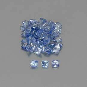캐럿 천연 블루 사파이어 보석, 스퀘어, 1.9×1.9 mm, VVS-VS