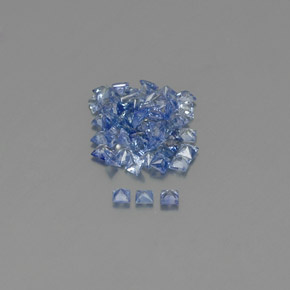 캐럿 천연 블루 사파이어 보석, 스퀘어, 1.9×1.9 mm, VVS-VS