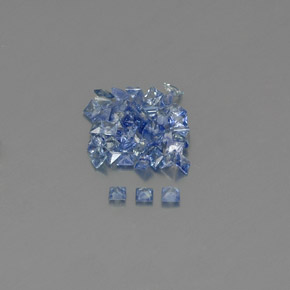 캐럿 천연 블루 사파이어 보석, 스퀘어, 1.9×1.8 mm, VVS-VS