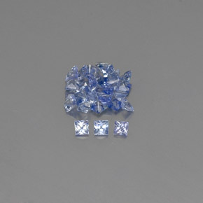 캐럿 천연 블루 사파이어 보석, 스퀘어, 1.9×1.9 mm, VVS-VS