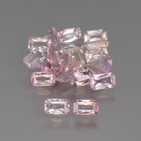 캐럿 천연 멀티컬러 사파이어 보석, 에메랄드 컷, 5×3 mm, VS-SI