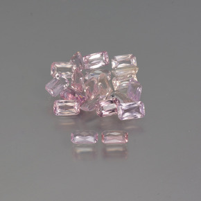 캐럿 천연 멀티컬러 사파이어 보석, 에메랄드 컷, 5×3 mm, VS-SI