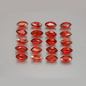 3.41캐럿 천연 딥 레드 사파이어 보석, 마퀴즈, 4.6×2.4 mm, VS-SI