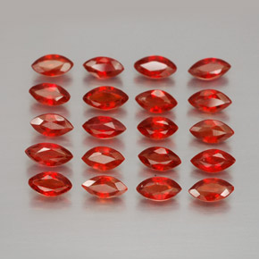 3.41캐럿 천연 딥 레드 사파이어 보석, 마퀴즈, 4.6×2.4 mm, VS-SI