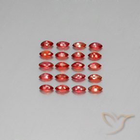 3.48캐럿 천연 딥 레드 사파이어 보석, 마퀴즈, 4.3×2.5 mm, VS-SI