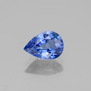 1.00캐럿 천연 블루 사파이어, 배 모양, 7.2×5.2 mm, VS