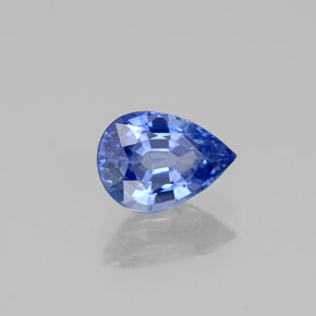 1.00캐럿 천연 블루 사파이어, 배 모양, 7.2×5.2 mm, VS