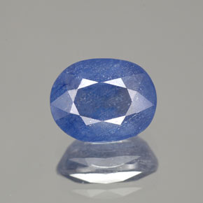 2.93캐럿 천연 블루 사파이어, 타원형 컷, 8.9×7 mm, SI-I1