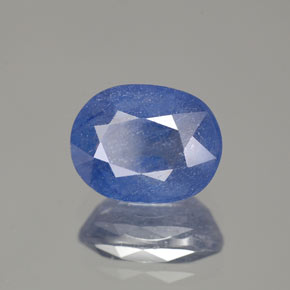2.93캐럿 천연 블루 사파이어, 타원형 컷, 8.9×7 mm, SI-I1
