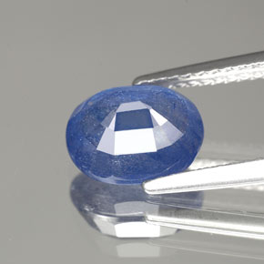 2.93캐럿 천연 블루 사파이어, 타원형 컷, 8.9×7 mm, SI-I1