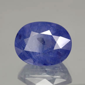 8.36캐럿 천연 블루 사파이어, 타원형 컷, 12.6×9.8 mm, SI