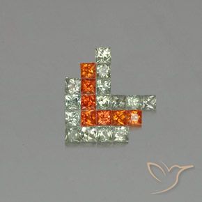 2.74캐럿 천연 다색 사파이어 보석, 정사각형, VVS-VS