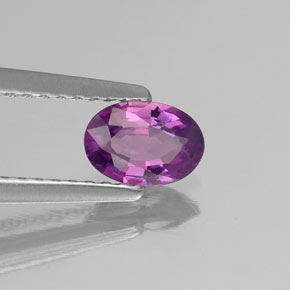 0.54캐럿 천연 퍼플 사파이어, 타원형 컷, 6.1×4.2 mm, VS
