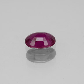 0.62캐럿 천연 핑크빛 퍼플 사파이어, 타원형 컷, 6×4.2 mm, VVS-VS