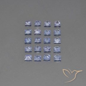 2.87캐럿 천연 파스텔 블루 사파이어 보석, 정사각형, VVS-VS