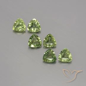 1.65ctw 자연스러운 따뜻한 녹색 사파이어, 일조, VVS-VS