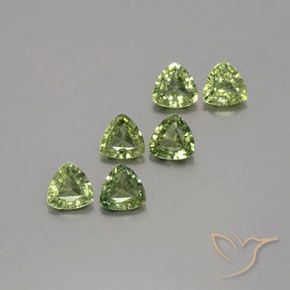 1.65캐럿 천연 따뜻한 녹색 사파이어 보석, 일조, VVS-VS