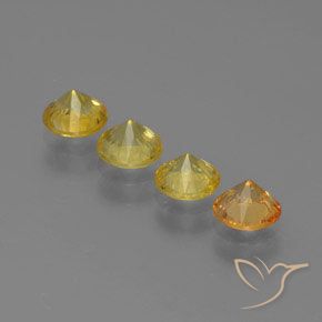 1.86캐럿 천연 다색 사파이어 보석, 둥근, VVS-VS