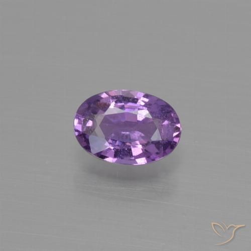 0.54ct 자연스러운 미디엄 핑크 바이올렛 사파이어, 타원형, VS