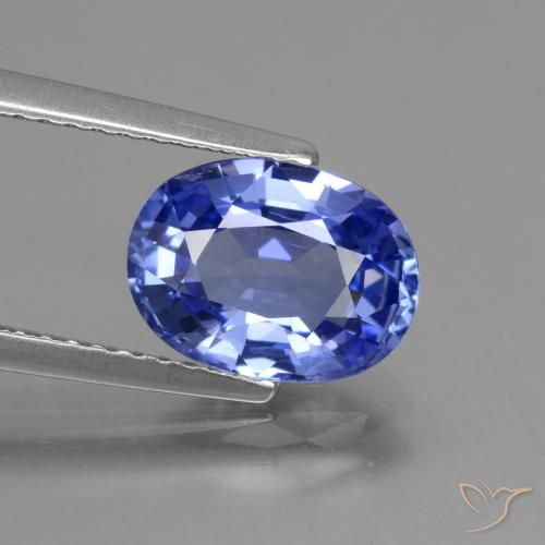 2.67ct 자연스러운 딥 퍼플 블루 사파이어, 타원형, VVS-VS