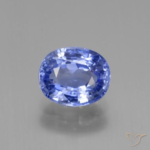 2.63ct 자연스러운 파스텔 블루 사파이어, 타원형, VVS-VS