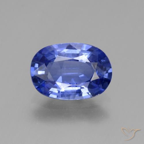 2.69ct 자연스러운 딥 퍼플 블루 사파이어, 타원형, VS