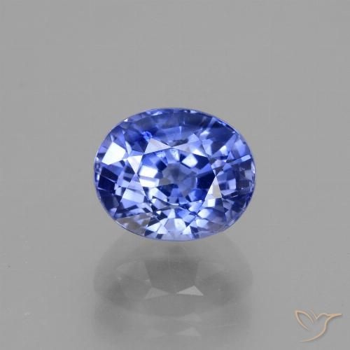 2.71ct 자연스러운 라이트 콘플라워 블루 사파이어, 타원형, VS