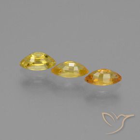 1.27캐럿 천연 밝은 주황색 사파이어 보석, 보석, VVS-VS